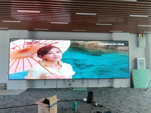 肇东P1.53led小间距屏安装案例